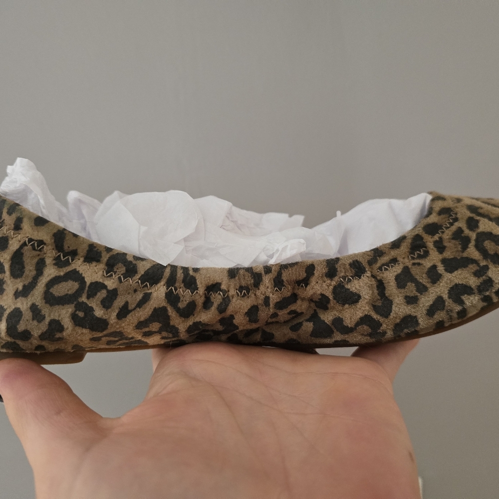 Lucky brand cheetah ballet flats
